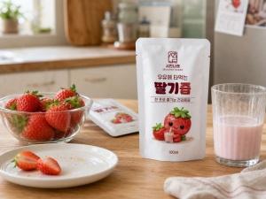 우유에 타먹는 딸기즙 SET