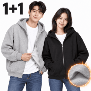 오버핏 기모 후드집업 SET