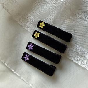 벨벳 플라워 머리핀 SET