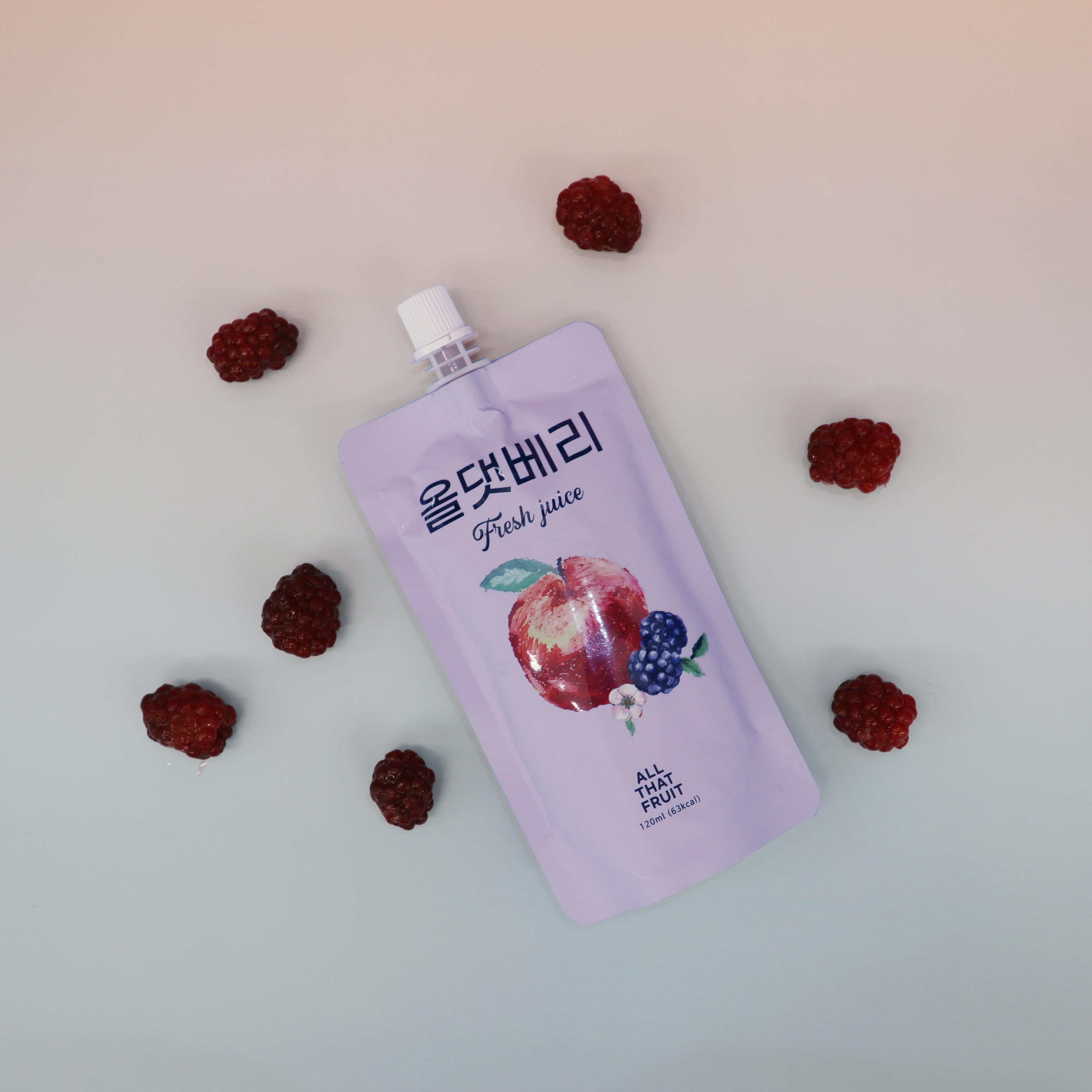 블랙베리 복분자 사과즙