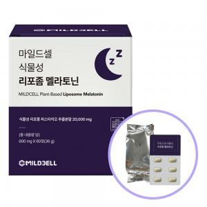 마일드셀 식물성 리포좀 멜라토닌 1일 3mg HACCP 식약청인증, 1박스, 60회분