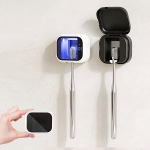 MIGA 1인용 무선 휴대용 UV-C LED 히팅 칫솔 살균기 무타공 미니 건조기 소독기