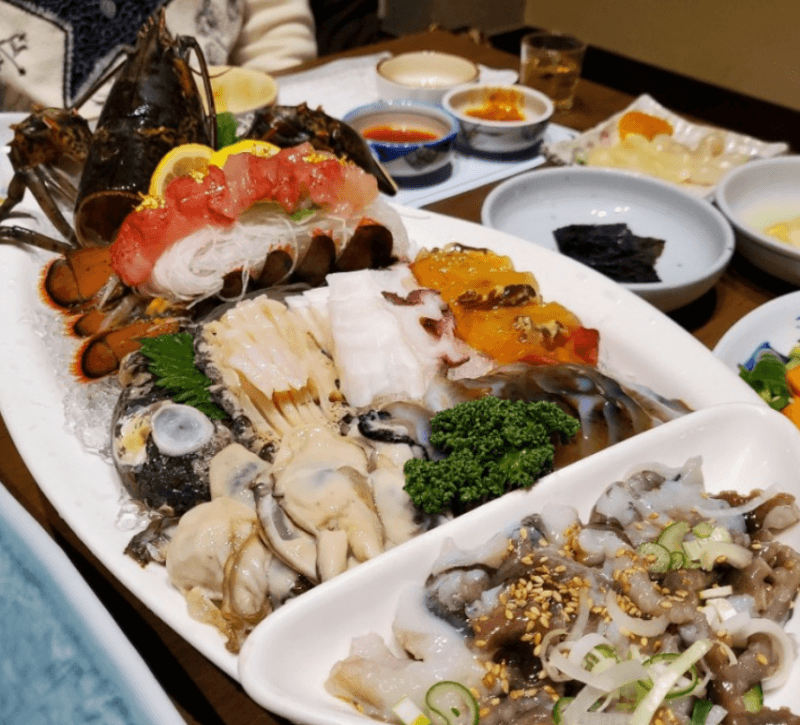 고품질 재료만을 엄선한 일식집, 해조