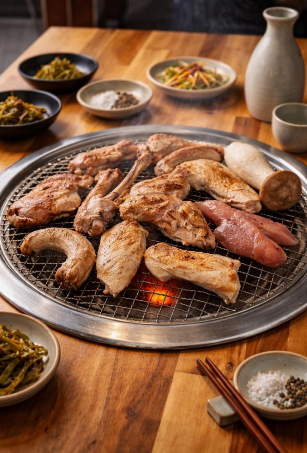 토종닭 숯불닭구이 계륵