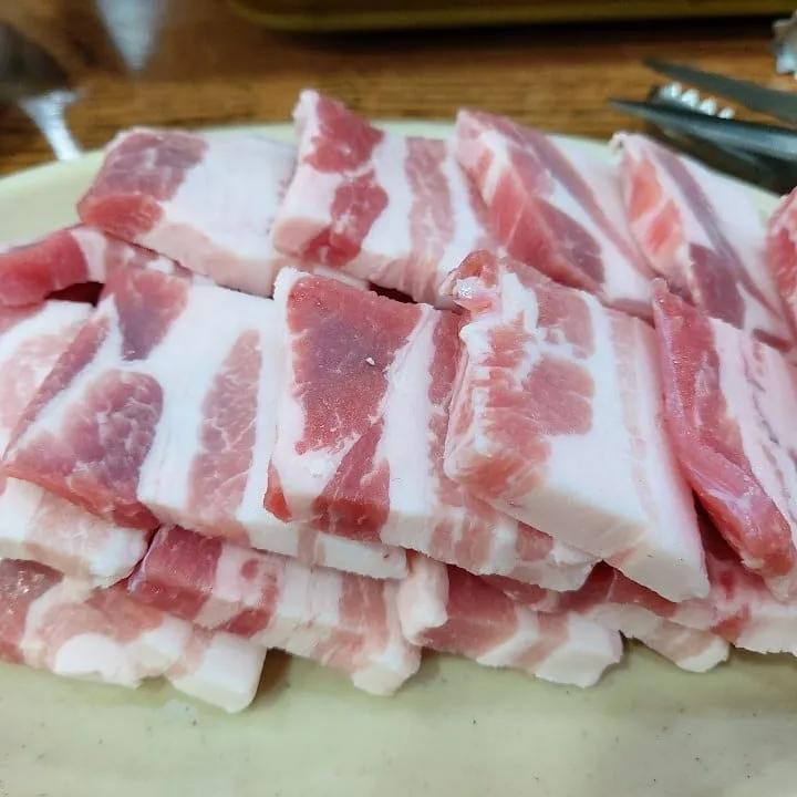 사거리집 양푼이 김치찌개 삼겹살