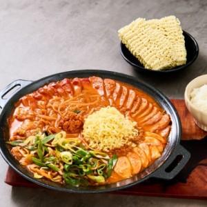 부대찌개밀키트 2인분 1350g 송자매 송도 부대찌개 라면사리 육수 포함