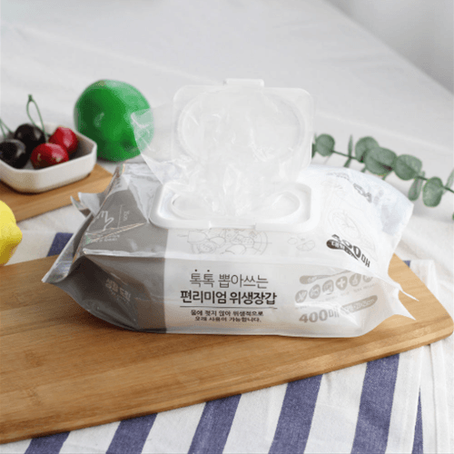 톡톡 뽑아 쓰는 일회용 비닐장갑