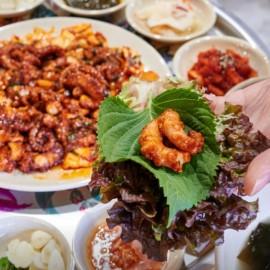 직화낙지 와 보쌈+막국수의 중독적인조합! 한번쯤 먹어봐야 하는 맛집 [오봉집 망원점]