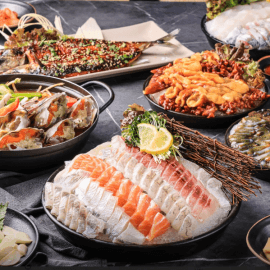 5만원의 제철음식을 제공합니다! 신선하고 고퀄리티의 회를 맛보세요! [윤선장어시장 동탄북광장점]