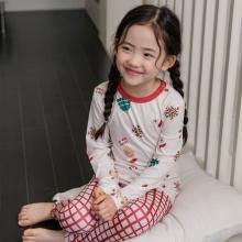 레드 크리스마스 소프트웜 피치스판 9부세트 내복