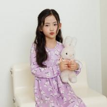 스마일래빗 소프트웜 피치스판 원피스 잠옷...