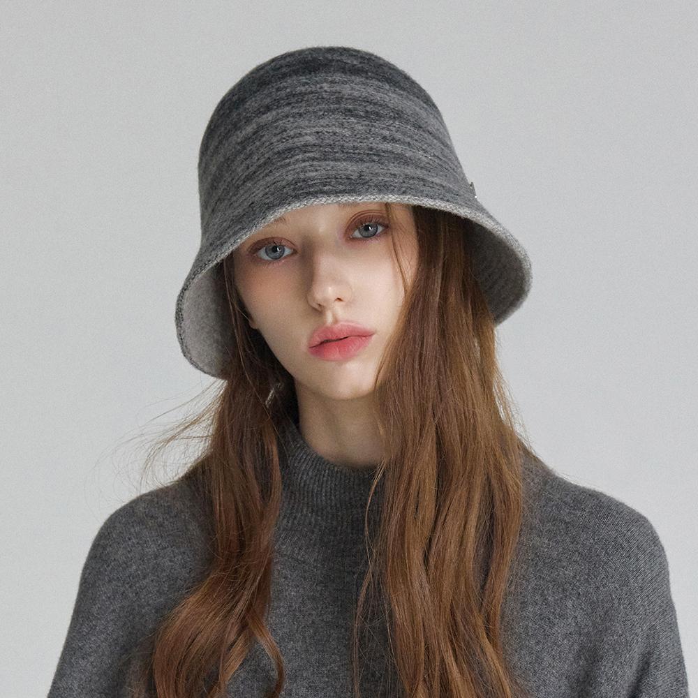 마스케라 베르디 믹스 멜란지 메리노 울 버킷햇 사진 1